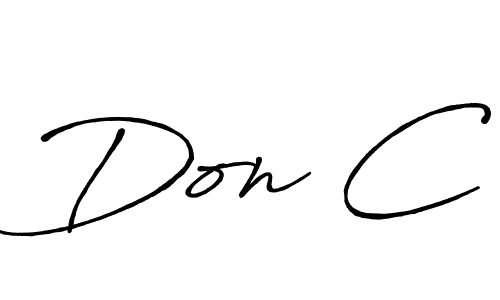 You should practise on your own different ways (Antro_Vectra_Bolder) to write your name (Don C) in signature. don't let someone else do it for you. Don C signature style 7 images and pictures png