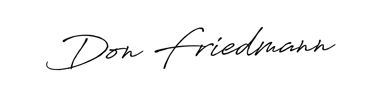 How to make Don Friedmann signature? Antro_Vectra_Bolder is a professional autograph style. Create handwritten signature for Don Friedmann name. Don Friedmann signature style 7 images and pictures png