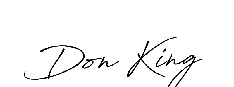 Use a signature maker to create a handwritten signature online. With this signature software, you can design (Antro_Vectra_Bolder) your own signature for name Don King. Don King signature style 7 images and pictures png