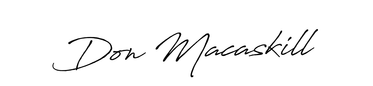 Make a beautiful signature design for name Don Macaskill. With this signature (Antro_Vectra_Bolder) style, you can create a handwritten signature for free. Don Macaskill signature style 7 images and pictures png