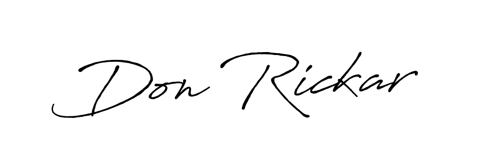 Make a beautiful signature design for name Don Rickar. With this signature (Antro_Vectra_Bolder) style, you can create a handwritten signature for free. Don Rickar signature style 7 images and pictures png