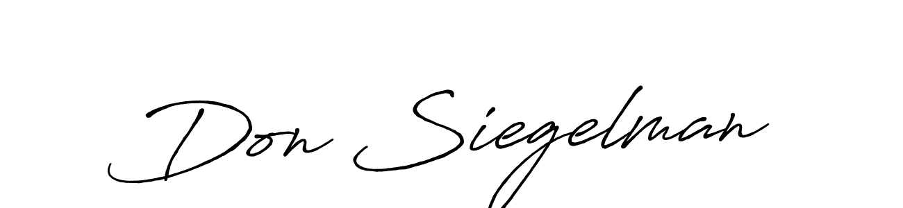 Design your own signature with our free online signature maker. With this signature software, you can create a handwritten (Antro_Vectra_Bolder) signature for name Don Siegelman. Don Siegelman signature style 7 images and pictures png