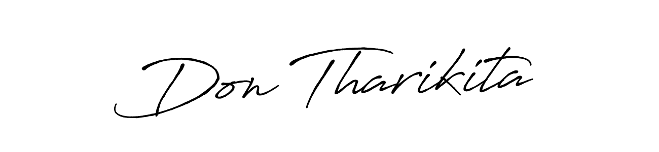 How to make Don Tharikita name signature. Use Antro_Vectra_Bolder style for creating short signs online. This is the latest handwritten sign. Don Tharikita signature style 7 images and pictures png