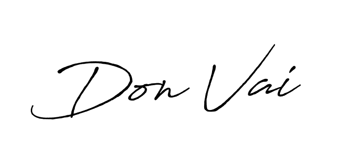 Don Vai stylish signature style. Best Handwritten Sign (Antro_Vectra_Bolder) for my name. Handwritten Signature Collection Ideas for my name Don Vai. Don Vai signature style 7 images and pictures png