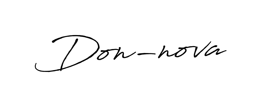 Use a signature maker to create a handwritten signature online. With this signature software, you can design (Antro_Vectra_Bolder) your own signature for name Don-nova . Don-nova  signature style 7 images and pictures png