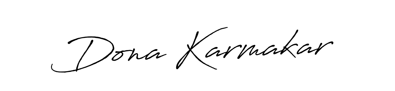 Also we have Dona Karmakar name is the best signature style. Create professional handwritten signature collection using Antro_Vectra_Bolder autograph style. Dona Karmakar signature style 7 images and pictures png