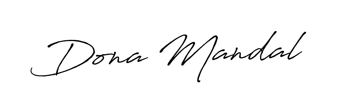 Make a beautiful signature design for name Dona Mandal. With this signature (Antro_Vectra_Bolder) style, you can create a handwritten signature for free. Dona Mandal signature style 7 images and pictures png