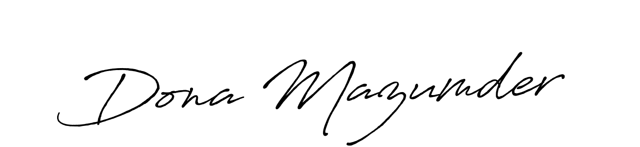 Dona Mazumder stylish signature style. Best Handwritten Sign (Antro_Vectra_Bolder) for my name. Handwritten Signature Collection Ideas for my name Dona Mazumder. Dona Mazumder signature style 7 images and pictures png