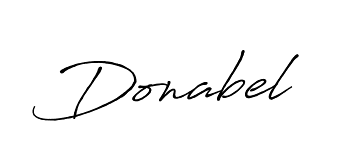 Donabel stylish signature style. Best Handwritten Sign (Antro_Vectra_Bolder) for my name. Handwritten Signature Collection Ideas for my name Donabel. Donabel signature style 7 images and pictures png