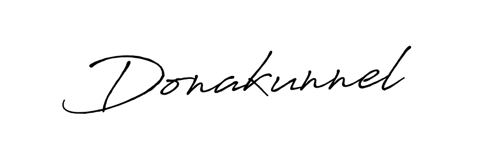 Use a signature maker to create a handwritten signature online. With this signature software, you can design (Antro_Vectra_Bolder) your own signature for name Donakunnel. Donakunnel signature style 7 images and pictures png