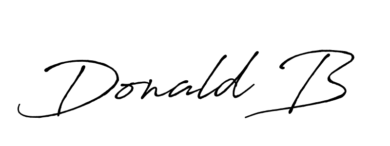 Similarly Antro_Vectra_Bolder is the best handwritten signature design. Signature creator online .You can use it as an online autograph creator for name Donald B. Donald B signature style 7 images and pictures png