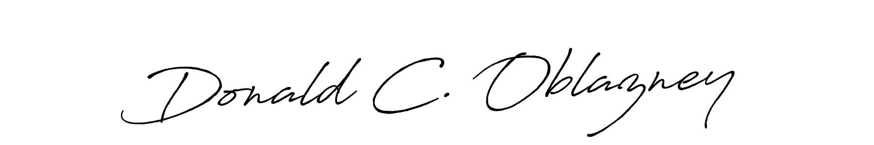 Make a beautiful signature design for name Donald C. Oblazney. With this signature (Antro_Vectra_Bolder) style, you can create a handwritten signature for free. Donald C. Oblazney signature style 7 images and pictures png