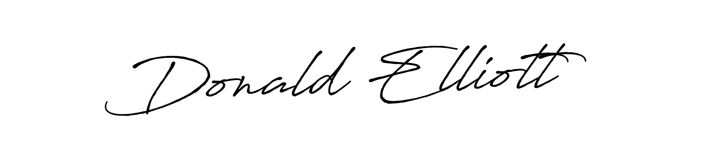 Similarly Antro_Vectra_Bolder is the best handwritten signature design. Signature creator online .You can use it as an online autograph creator for name Donald Elliott. Donald Elliott signature style 7 images and pictures png