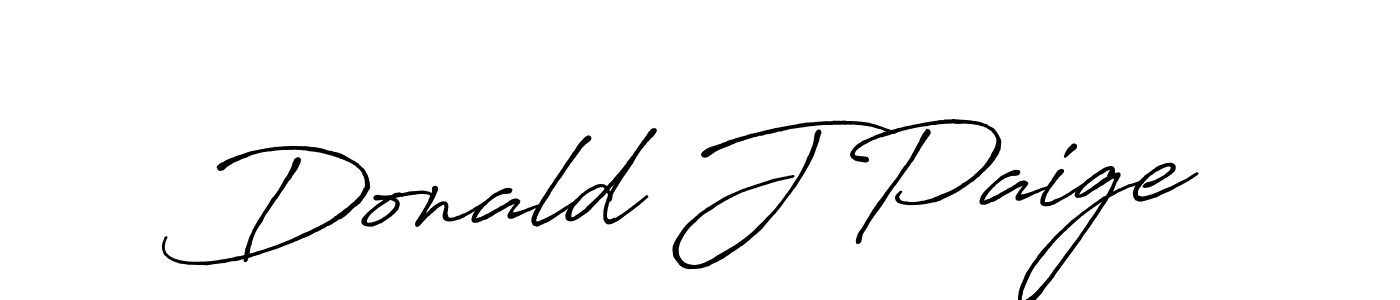 Design your own signature with our free online signature maker. With this signature software, you can create a handwritten (Antro_Vectra_Bolder) signature for name Donald J Paige. Donald J Paige signature style 7 images and pictures png