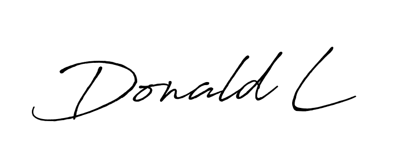 The best way (Antro_Vectra_Bolder) to make a short signature is to pick only two or three words in your name. The name Donald L include a total of six letters. For converting this name. Donald L signature style 7 images and pictures png