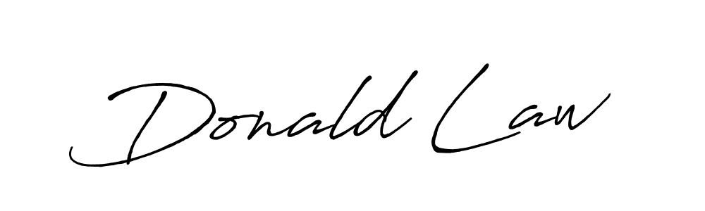 Also You can easily find your signature by using the search form. We will create Donald Law name handwritten signature images for you free of cost using Antro_Vectra_Bolder sign style. Donald Law signature style 7 images and pictures png