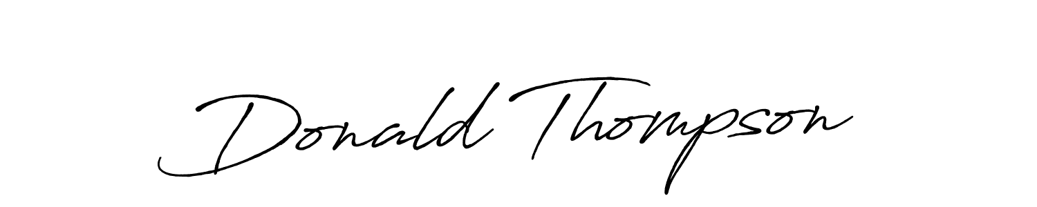 Make a beautiful signature design for name Donald Thompson. With this signature (Antro_Vectra_Bolder) style, you can create a handwritten signature for free. Donald Thompson signature style 7 images and pictures png