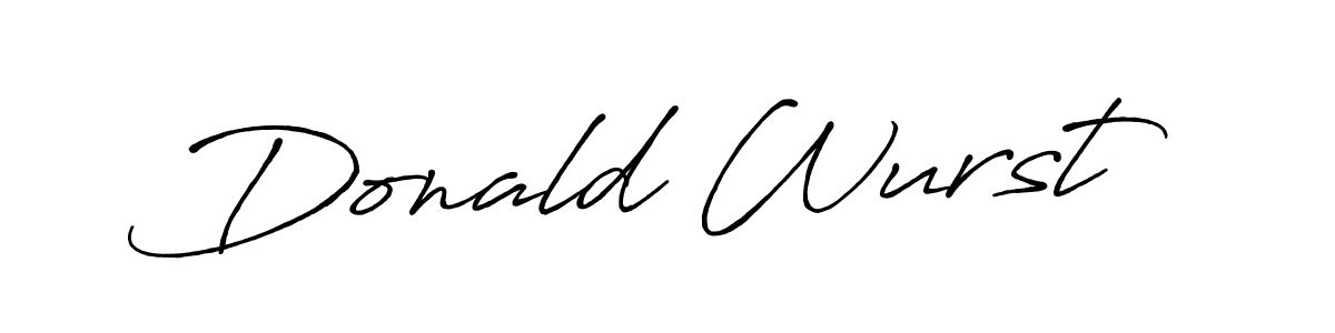 Also You can easily find your signature by using the search form. We will create Donald Wurst name handwritten signature images for you free of cost using Antro_Vectra_Bolder sign style. Donald Wurst signature style 7 images and pictures png