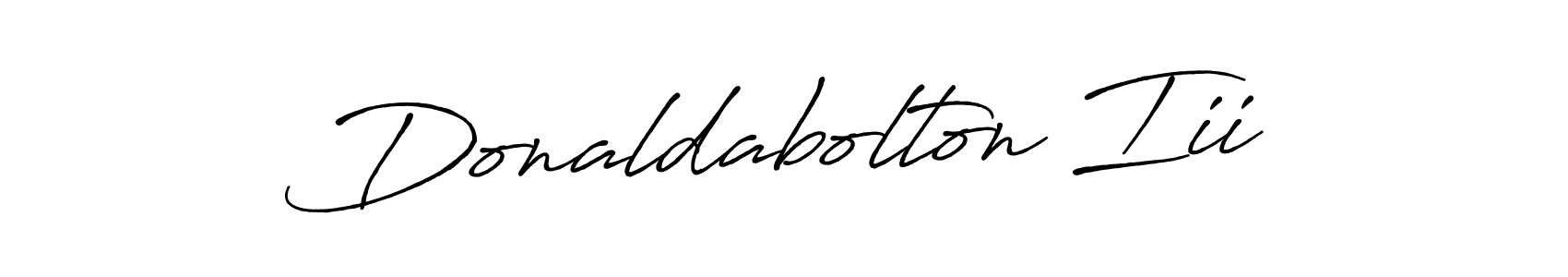Also You can easily find your signature by using the search form. We will create Donaldabolton Iii name handwritten signature images for you free of cost using Antro_Vectra_Bolder sign style. Donaldabolton Iii signature style 7 images and pictures png
