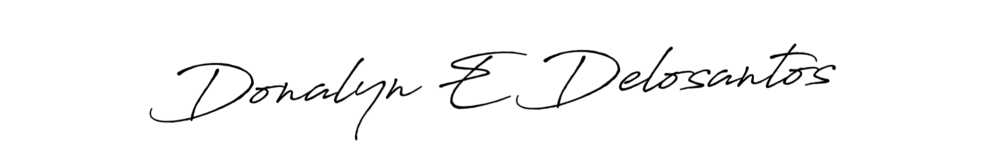 Design your own signature with our free online signature maker. With this signature software, you can create a handwritten (Antro_Vectra_Bolder) signature for name Donalyn E Delosantos. Donalyn E Delosantos signature style 7 images and pictures png