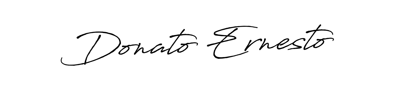 Create a beautiful signature design for name Donato Ernesto. With this signature (Antro_Vectra_Bolder) fonts, you can make a handwritten signature for free. Donato Ernesto signature style 7 images and pictures png