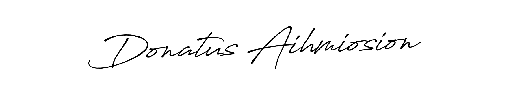 Create a beautiful signature design for name Donatus Aihmiosion. With this signature (Antro_Vectra_Bolder) fonts, you can make a handwritten signature for free. Donatus Aihmiosion signature style 7 images and pictures png