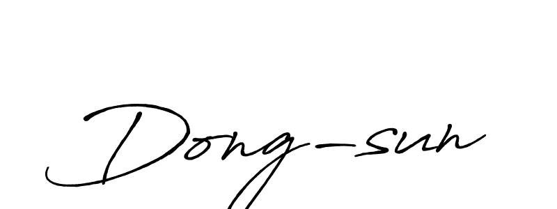 Also we have Dong-sun name is the best signature style. Create professional handwritten signature collection using Antro_Vectra_Bolder autograph style. Dong-sun signature style 7 images and pictures png