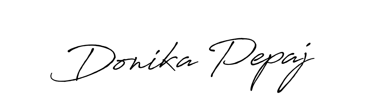 Also You can easily find your signature by using the search form. We will create Donika Pepaj name handwritten signature images for you free of cost using Antro_Vectra_Bolder sign style. Donika Pepaj signature style 7 images and pictures png