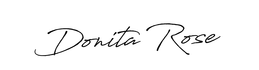 Make a beautiful signature design for name Donita Rose. Use this online signature maker to create a handwritten signature for free. Donita Rose signature style 7 images and pictures png
