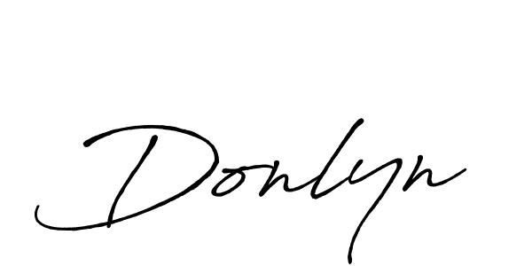 Design your own signature with our free online signature maker. With this signature software, you can create a handwritten (Antro_Vectra_Bolder) signature for name Donlyn. Donlyn signature style 7 images and pictures png