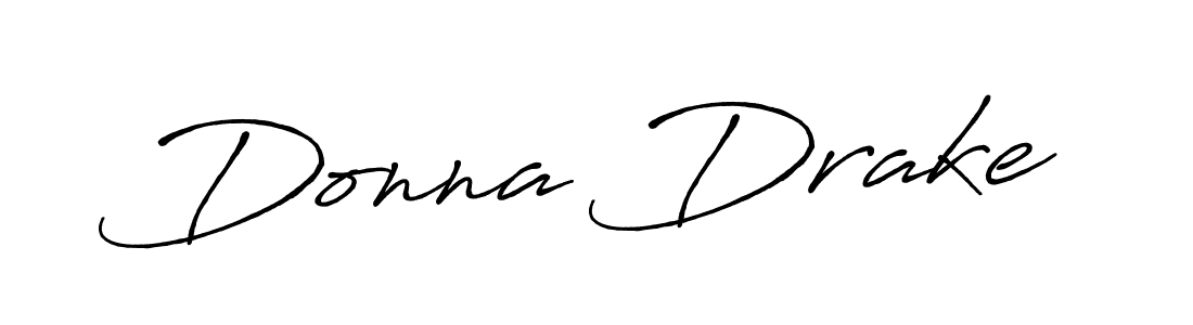 Make a beautiful signature design for name Donna Drake. With this signature (Antro_Vectra_Bolder) style, you can create a handwritten signature for free. Donna Drake signature style 7 images and pictures png