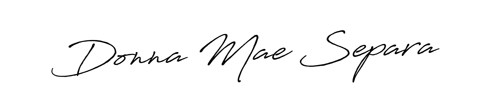 Also we have Donna Mae Separa name is the best signature style. Create professional handwritten signature collection using Antro_Vectra_Bolder autograph style. Donna Mae Separa signature style 7 images and pictures png