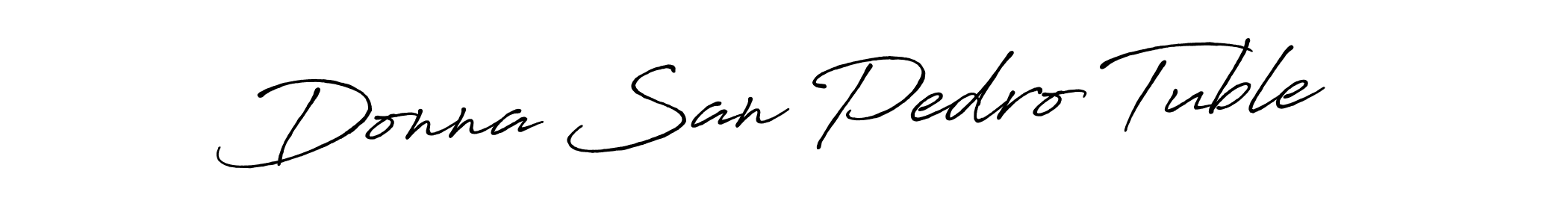 Donna San Pedro Tuble stylish signature style. Best Handwritten Sign (Antro_Vectra_Bolder) for my name. Handwritten Signature Collection Ideas for my name Donna San Pedro Tuble. Donna San Pedro Tuble signature style 7 images and pictures png