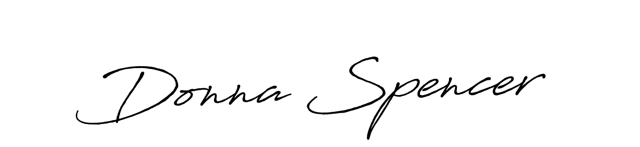 Donna Spencer stylish signature style. Best Handwritten Sign (Antro_Vectra_Bolder) for my name. Handwritten Signature Collection Ideas for my name Donna Spencer. Donna Spencer signature style 7 images and pictures png