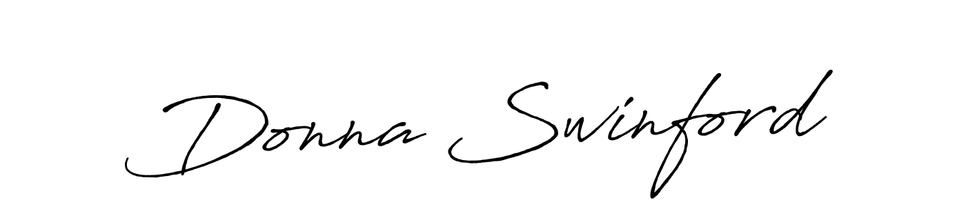 Make a beautiful signature design for name Donna Swinford. With this signature (Antro_Vectra_Bolder) style, you can create a handwritten signature for free. Donna Swinford signature style 7 images and pictures png