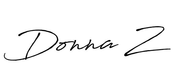 How to make Donna Z signature? Antro_Vectra_Bolder is a professional autograph style. Create handwritten signature for Donna Z name. Donna Z signature style 7 images and pictures png