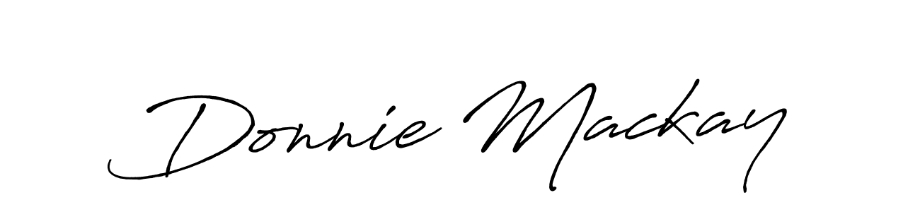 How to make Donnie Mackay name signature. Use Antro_Vectra_Bolder style for creating short signs online. This is the latest handwritten sign. Donnie Mackay signature style 7 images and pictures png