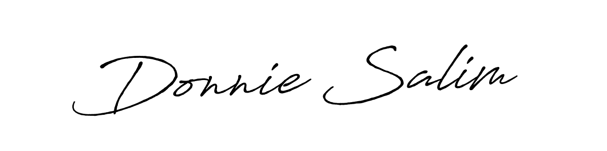 Also we have Donnie Salim name is the best signature style. Create professional handwritten signature collection using Antro_Vectra_Bolder autograph style. Donnie Salim signature style 7 images and pictures png