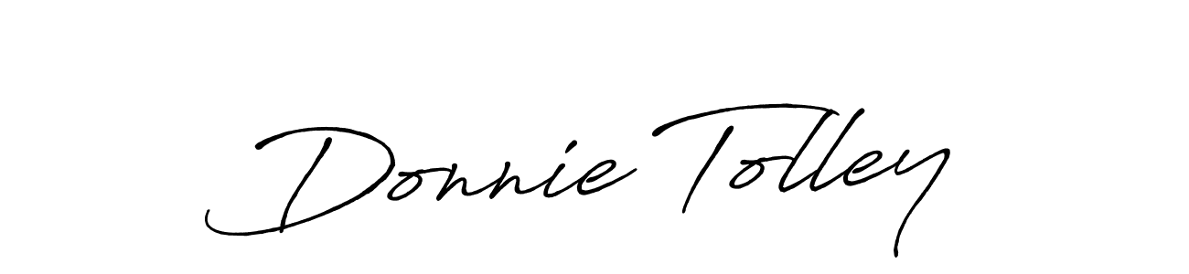 How to make Donnie Tolley name signature. Use Antro_Vectra_Bolder style for creating short signs online. This is the latest handwritten sign. Donnie Tolley signature style 7 images and pictures png