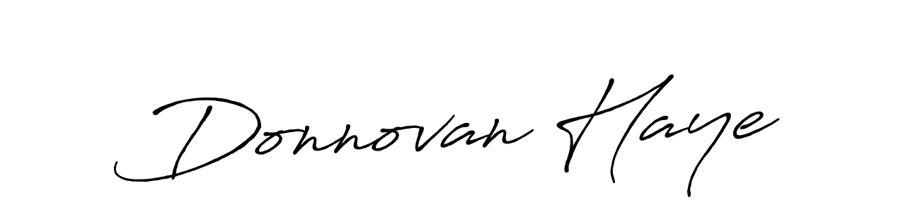 Make a beautiful signature design for name Donnovan Haye. With this signature (Antro_Vectra_Bolder) style, you can create a handwritten signature for free. Donnovan Haye signature style 7 images and pictures png