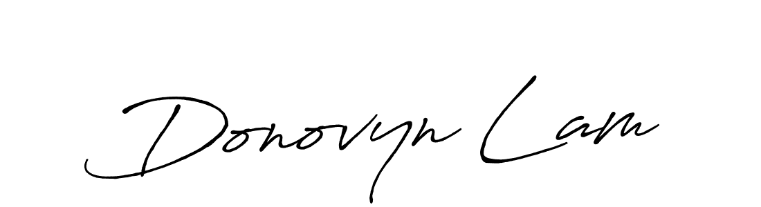 Design your own signature with our free online signature maker. With this signature software, you can create a handwritten (Antro_Vectra_Bolder) signature for name Donovyn Lam. Donovyn Lam signature style 7 images and pictures png