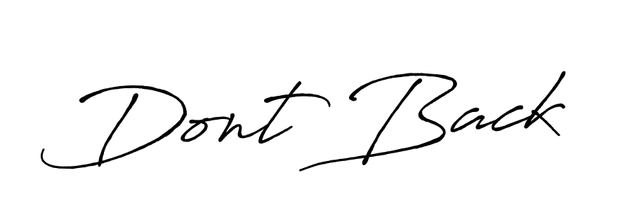 Make a beautiful signature design for name Dont Back. With this signature (Antro_Vectra_Bolder) style, you can create a handwritten signature for free. Dont Back signature style 7 images and pictures png