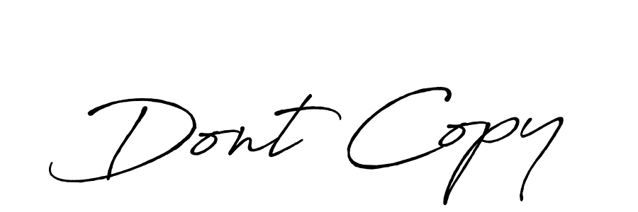 It looks lik you need a new signature style for name Dont Copy. Design unique handwritten (Antro_Vectra_Bolder) signature with our free signature maker in just a few clicks. Dont Copy signature style 7 images and pictures png