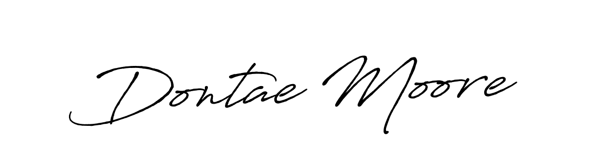 Make a beautiful signature design for name Dontae Moore. With this signature (Antro_Vectra_Bolder) style, you can create a handwritten signature for free. Dontae Moore signature style 7 images and pictures png