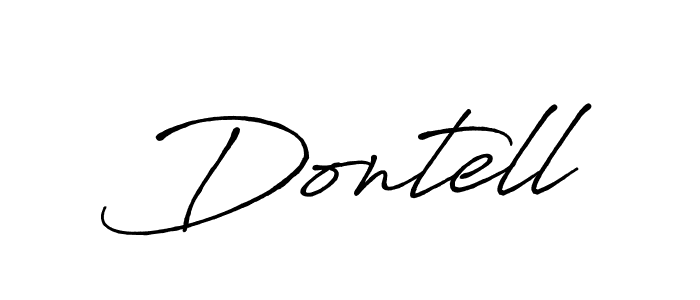 How to make Dontell name signature. Use Antro_Vectra_Bolder style for creating short signs online. This is the latest handwritten sign. Dontell signature style 7 images and pictures png