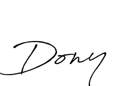 Best and Professional Signature Style for Dony. Antro_Vectra_Bolder Best Signature Style Collection. Dony signature style 7 images and pictures png