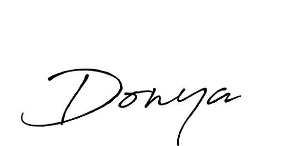 How to make Donya  signature? Antro_Vectra_Bolder is a professional autograph style. Create handwritten signature for Donya  name. Donya  signature style 7 images and pictures png