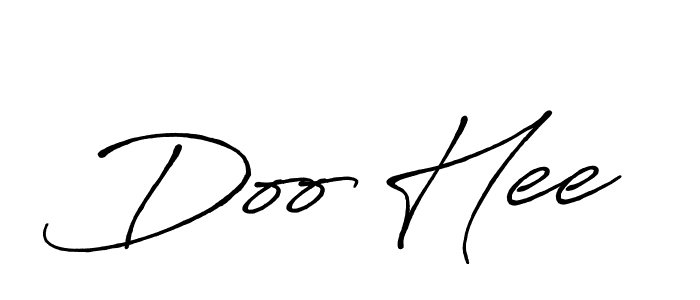 You should practise on your own different ways (Antro_Vectra_Bolder) to write your name (Doo Hee) in signature. don't let someone else do it for you. Doo Hee signature style 7 images and pictures png