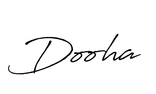 How to make Dooha signature? Antro_Vectra_Bolder is a professional autograph style. Create handwritten signature for Dooha name. Dooha signature style 7 images and pictures png