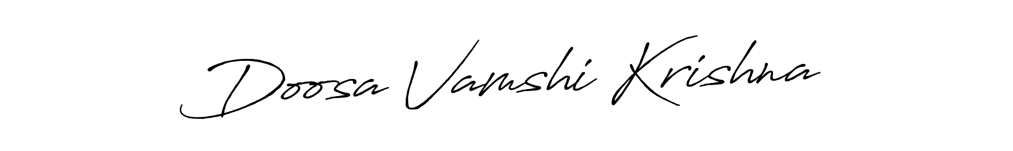 Make a short Doosa Vamshi Krishna signature style. Manage your documents anywhere anytime using Antro_Vectra_Bolder. Create and add eSignatures, submit forms, share and send files easily. Doosa Vamshi Krishna signature style 7 images and pictures png